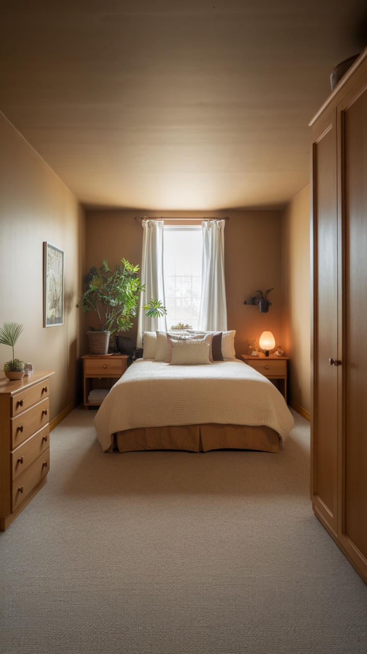 Cozy Elegance: A Compact Master Retreat
