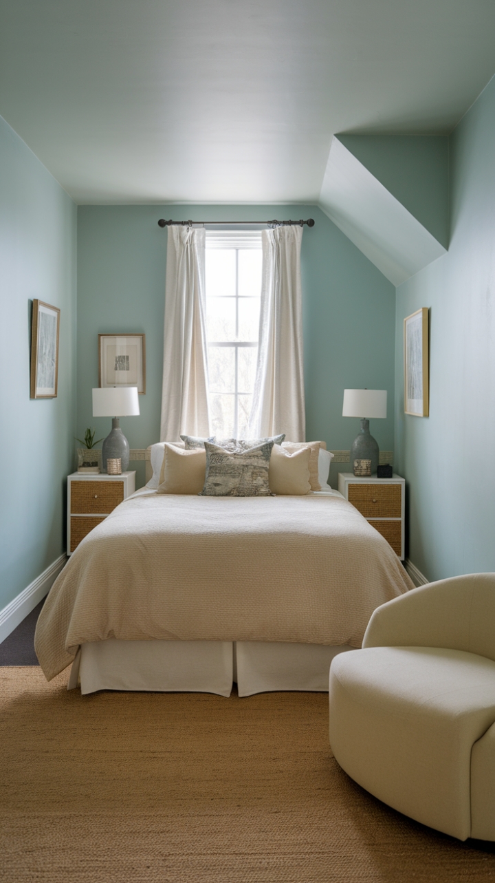 Cozy Compact Retreat with Soothing Palette and Warm Touches