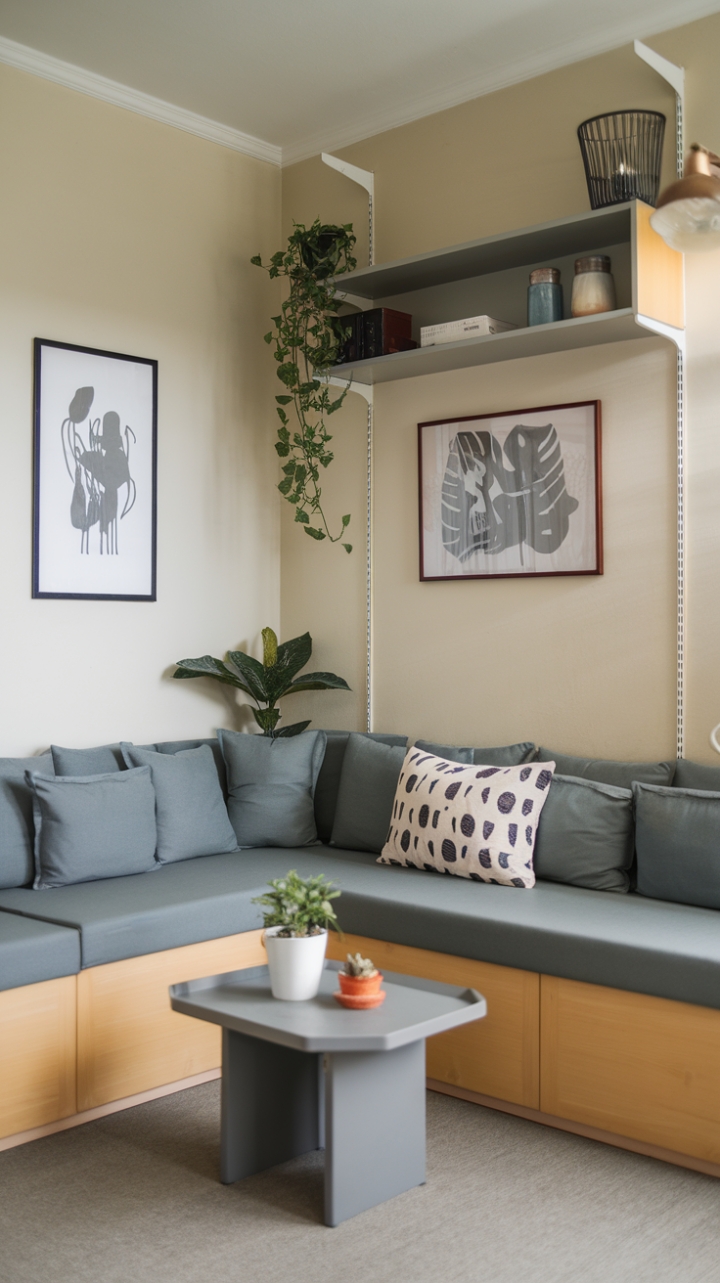 Chic and Efficient Compact Living Area