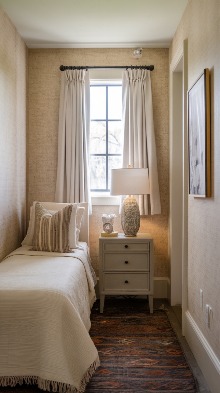 Charming Compact Guest Room with Cozy Details