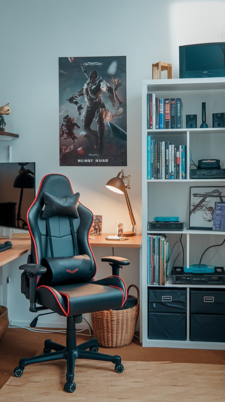 Stylish and Cozy Game Room Retreat