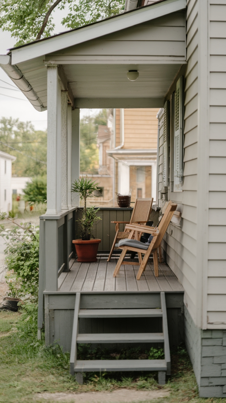 Charming Suburban Porch with Cozy Nook