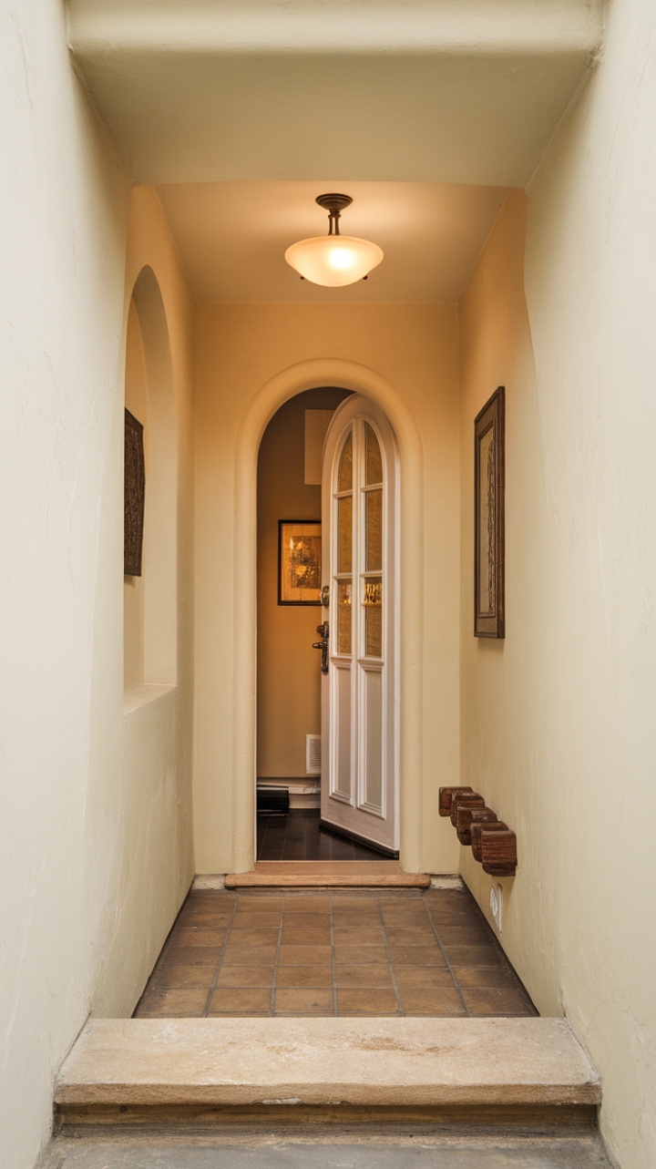 Efficient Entryway Design Maximizes Small Space with Cozy Style