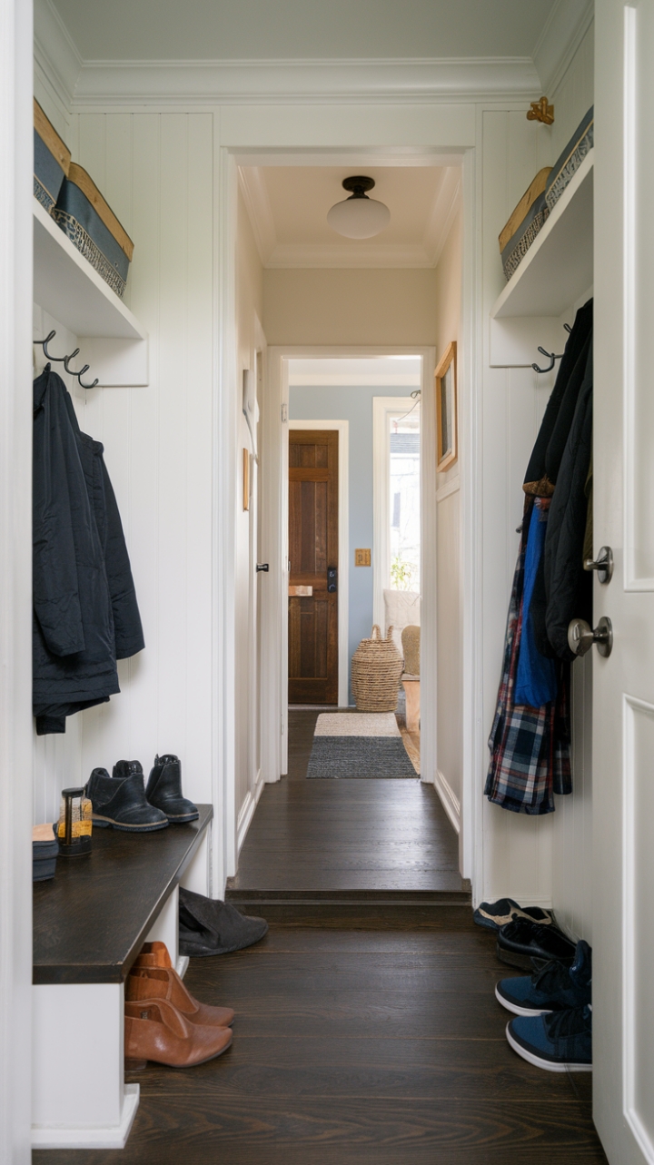 Charming Petite Entrance with Smart Storage