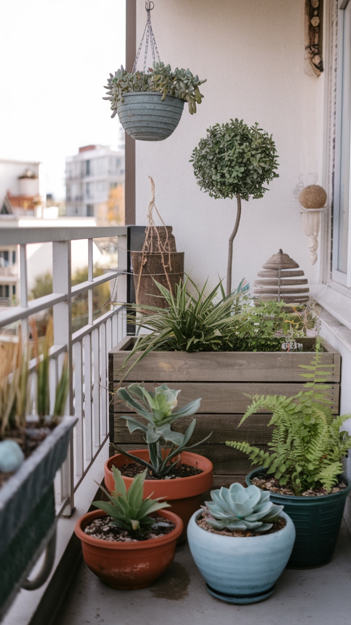 Urban Oasis: A Lush Balcony Retreat