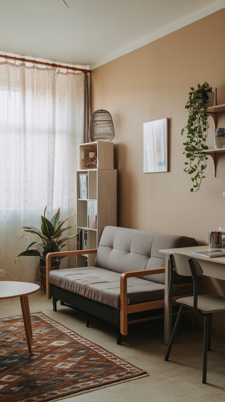 Chic and Cozy Studio Living Space