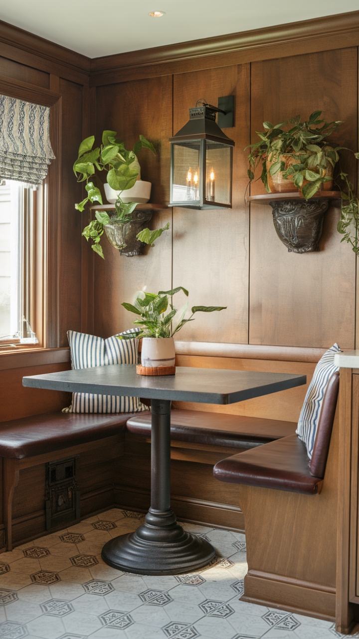 Cozy Breakfast Nook with Built-In Charm