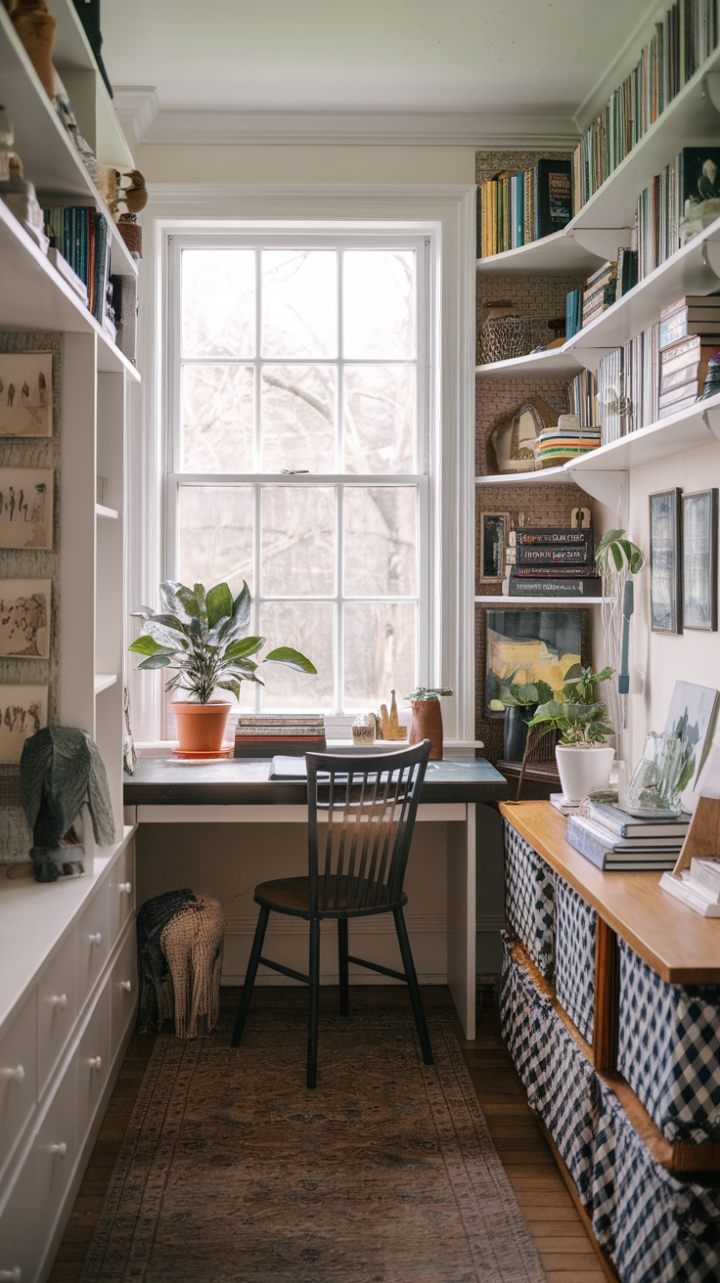 Sunlit Serenity: A Cozy Workspace for Focus and Comfort