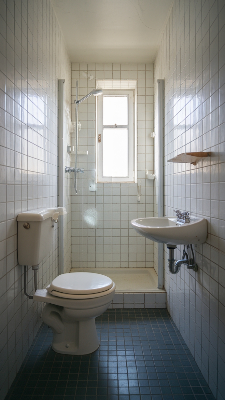Bright and Efficient Small Bathroom Design