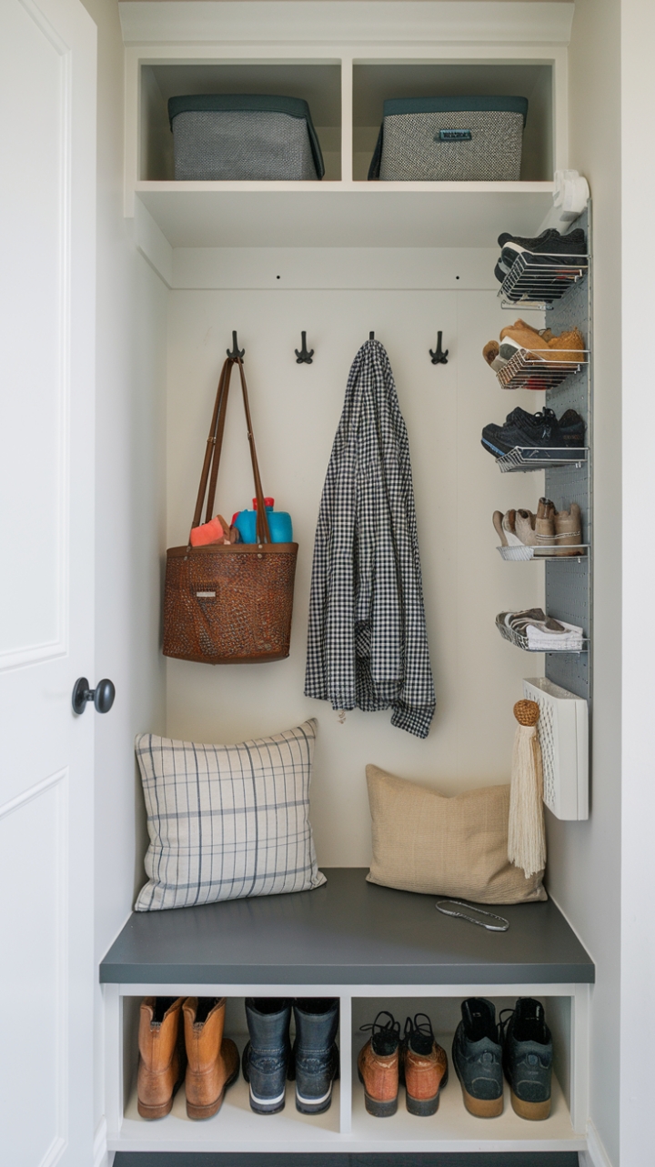Stylish and Functional Compact Boot Room Design