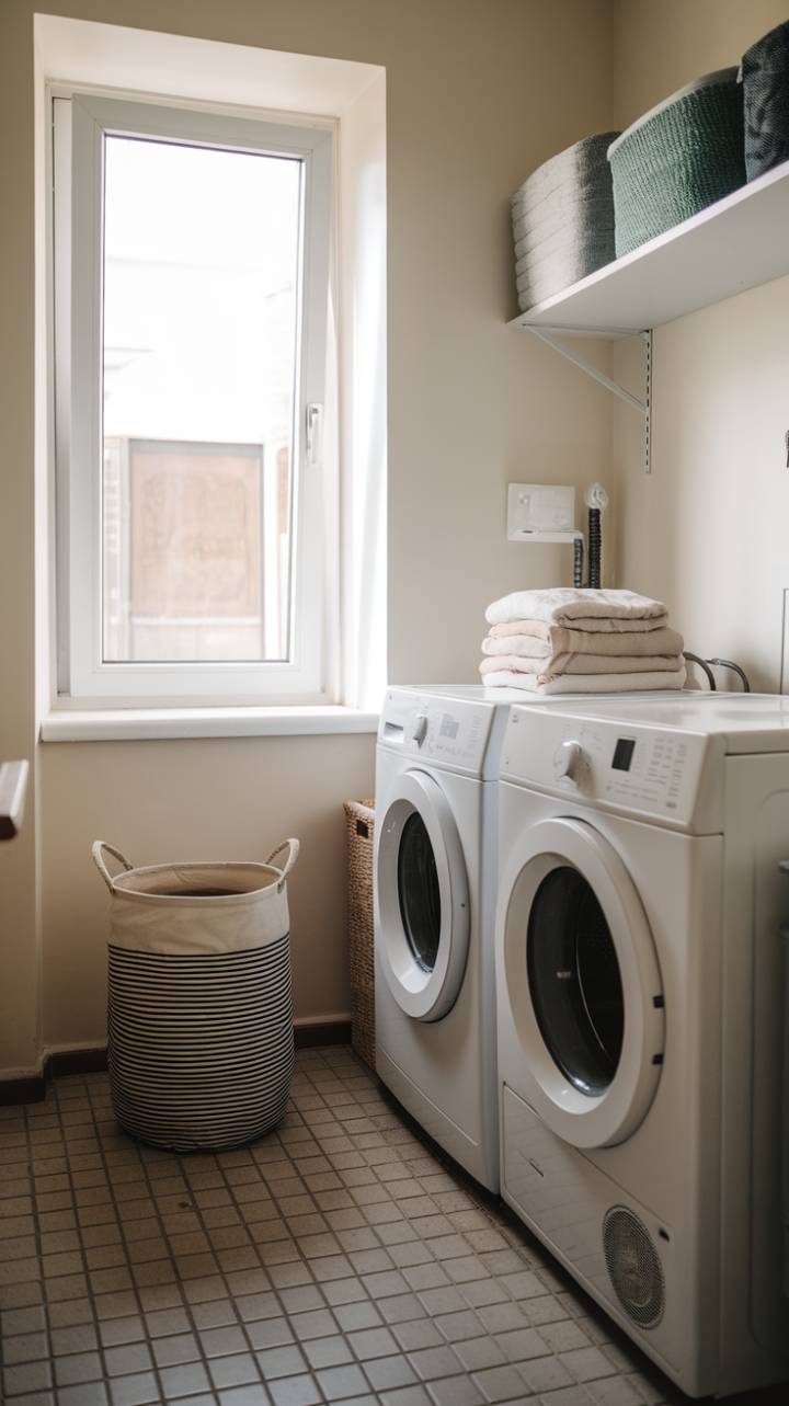 Sunlit Laundry Space with Smart Storage