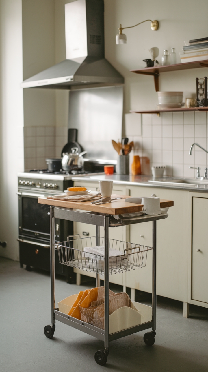 Maximize Small Spaces with a Slim Rolling Island