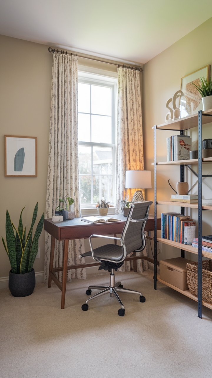 Warmth and Inspiration in a Small Workspace