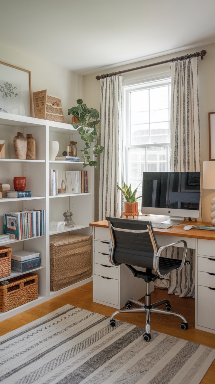 Inspiring Sanctuary: Transforming a Spare Room into a Chic Workspace