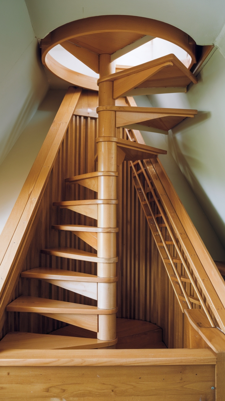 Elegant Spiral Solution for Loft Space