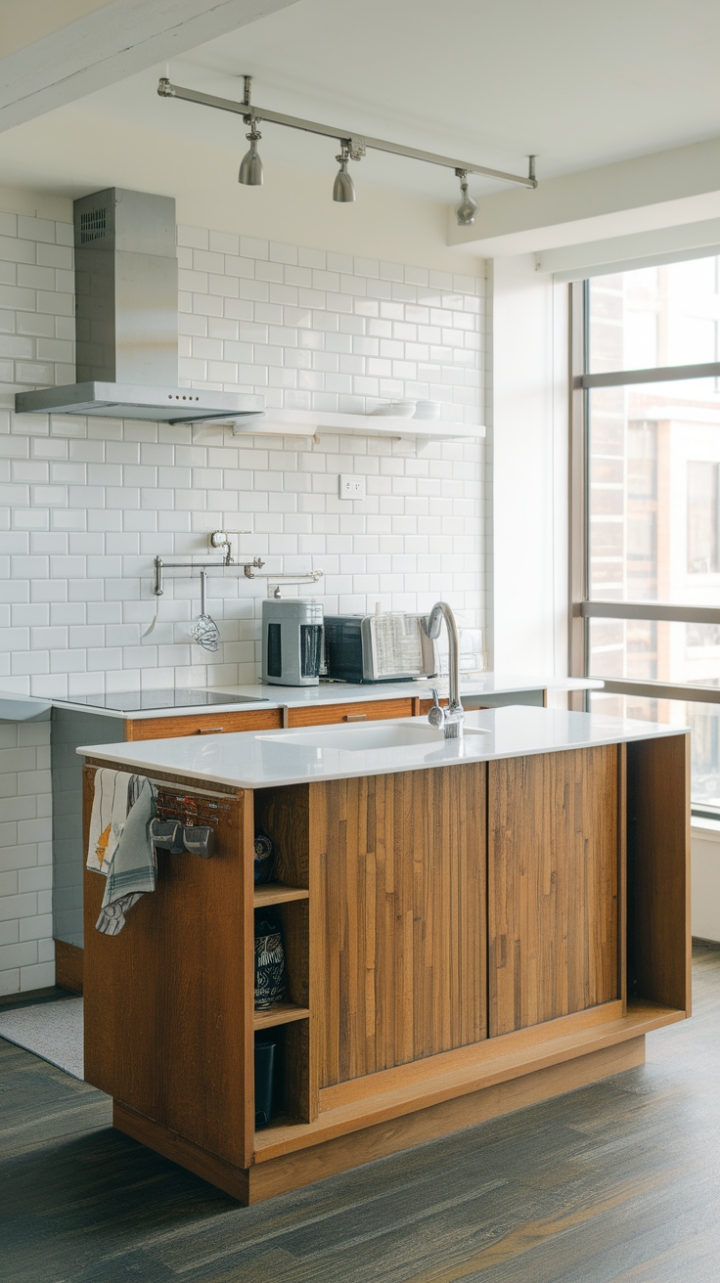Bright and Modern Small-Space Kitchen Solution