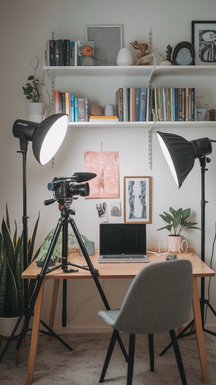 Chic and Functional: The Perfect Home YouTube Studio