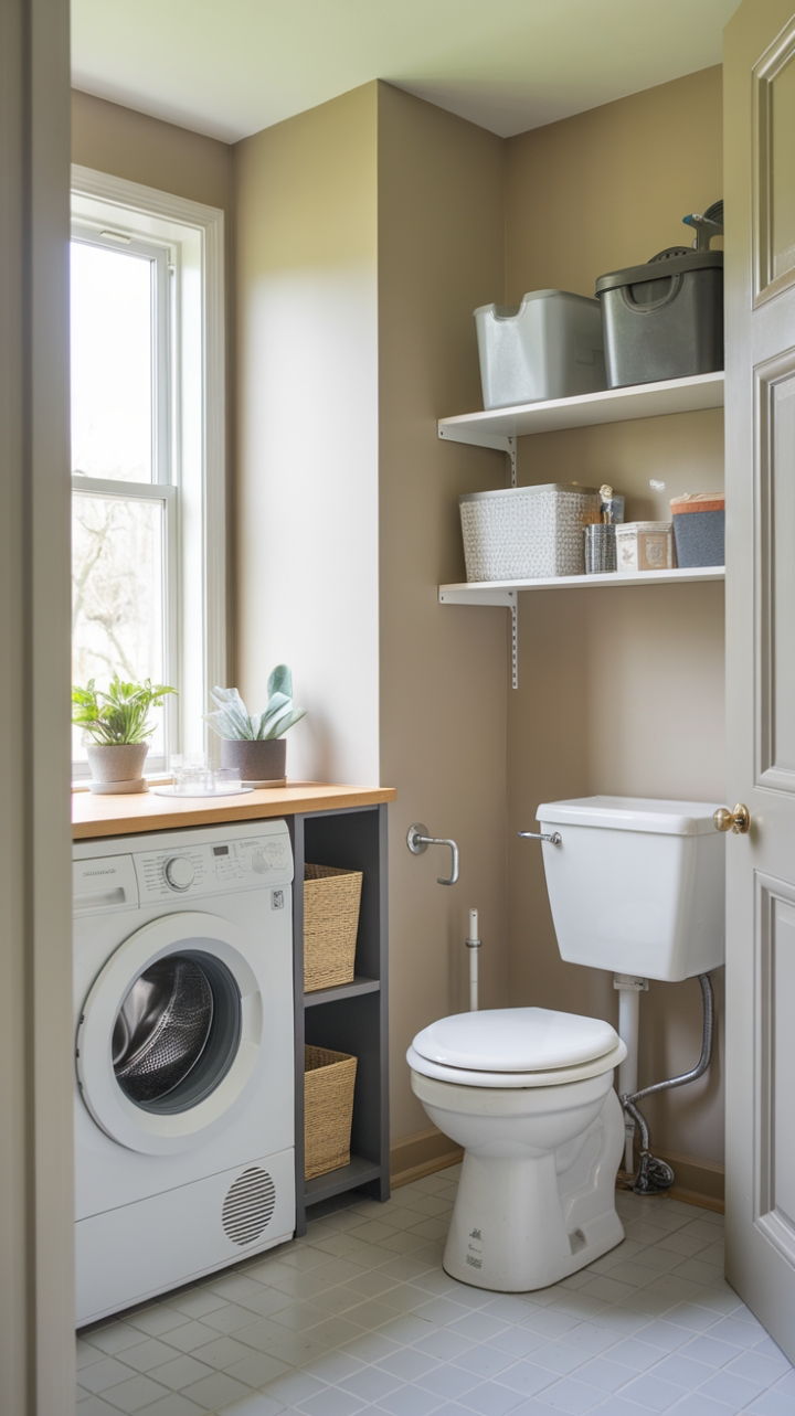 Chic and Functional Small Laundry Room Design
