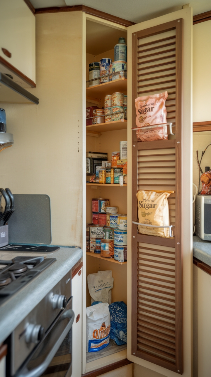 Cozy Elegance with a Narrow Pantry Cabinet