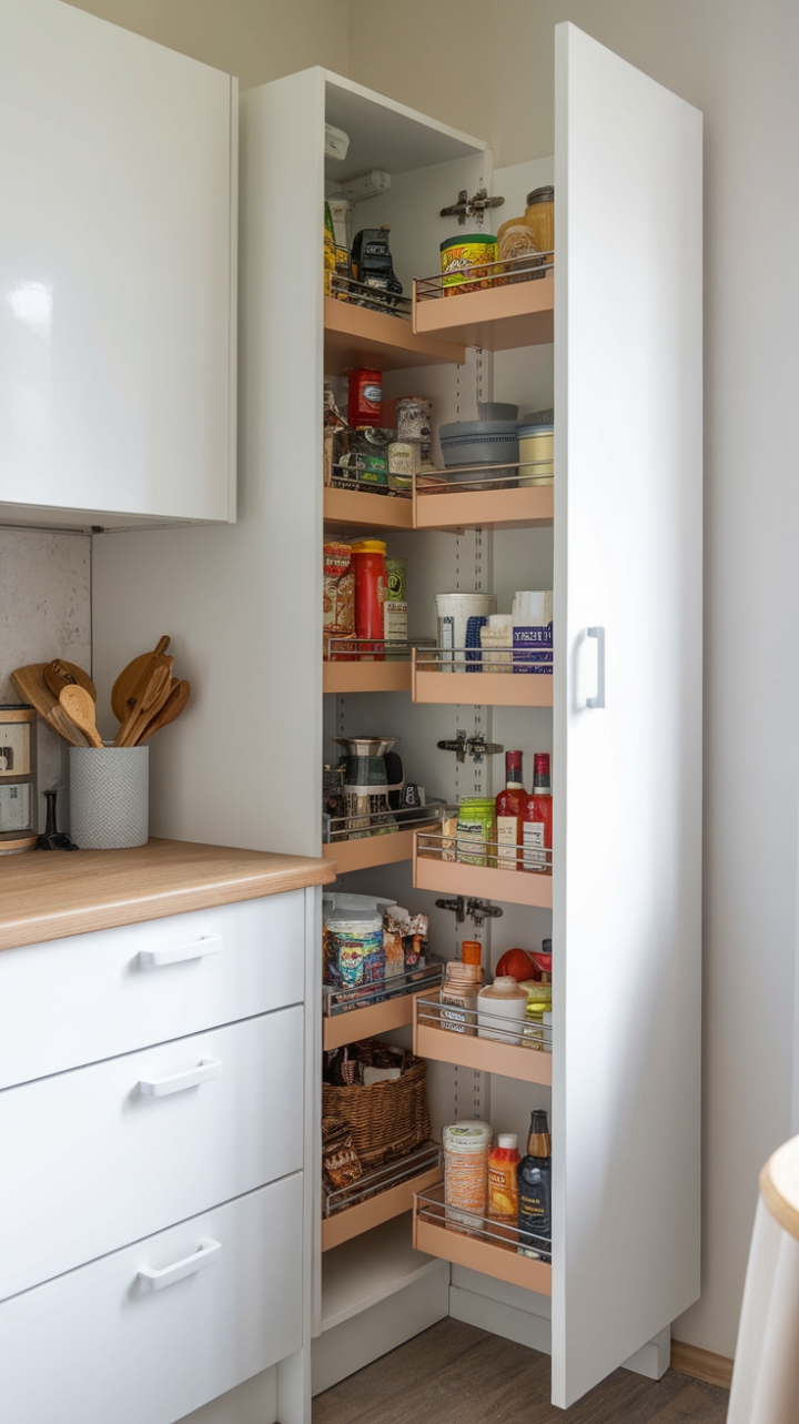 Compact Pantry Cabinet for Maximum Organization