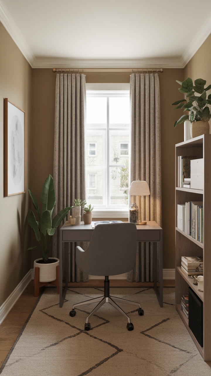 Charming Small Workspace with Cozy Details