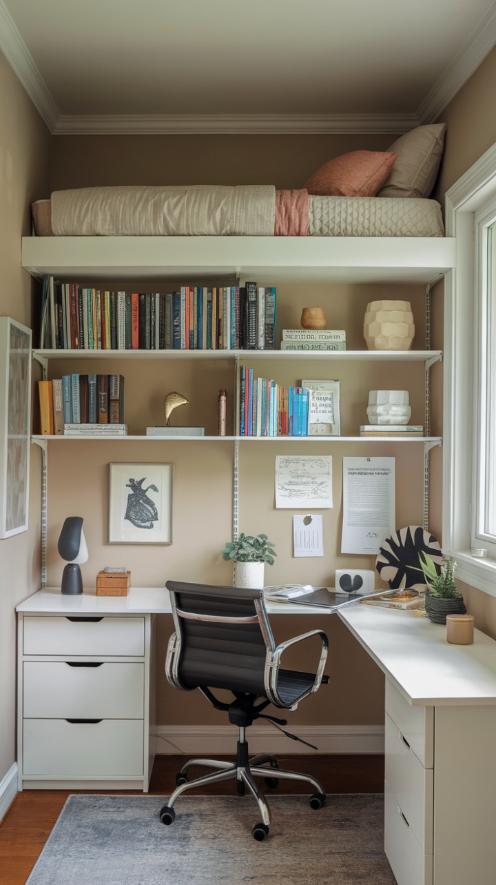Smart Space-Saving Home Office Design
