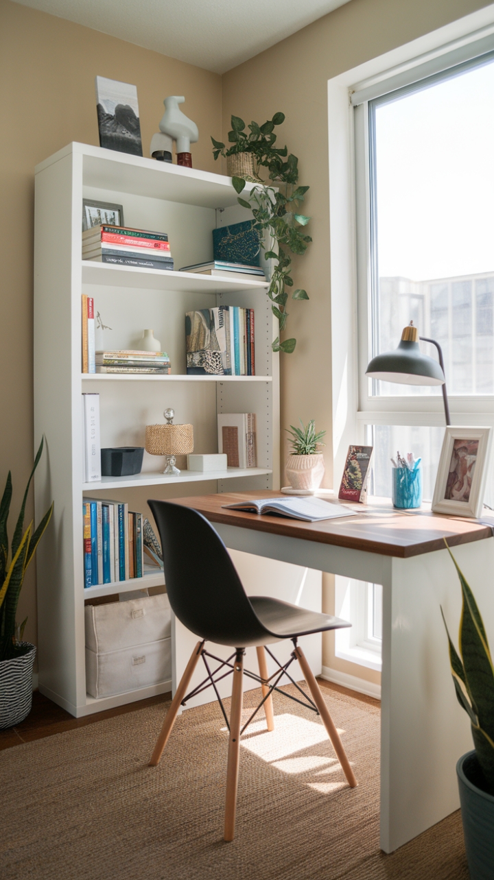 Stylish Simplicity: Maximizing Space with Warm Tones and Thoughtful Details