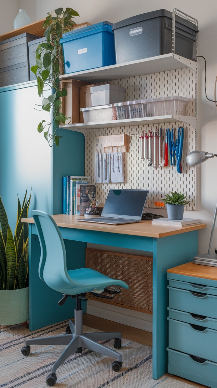 Chic and Functional Small Home Office Design