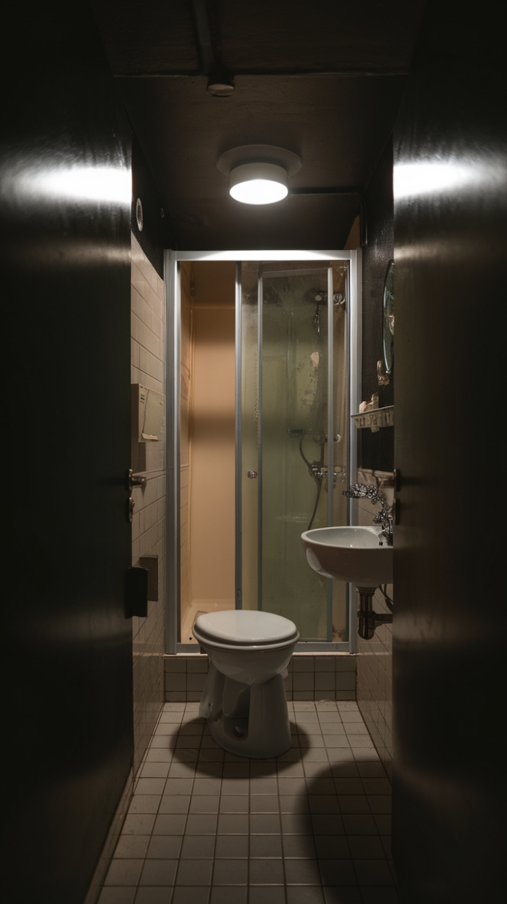 Efficient Elegance: A Cozy, Moody Bathroom Design
