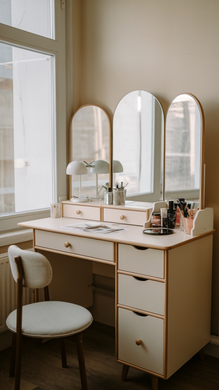 Chic Small-Space Vanity Corner