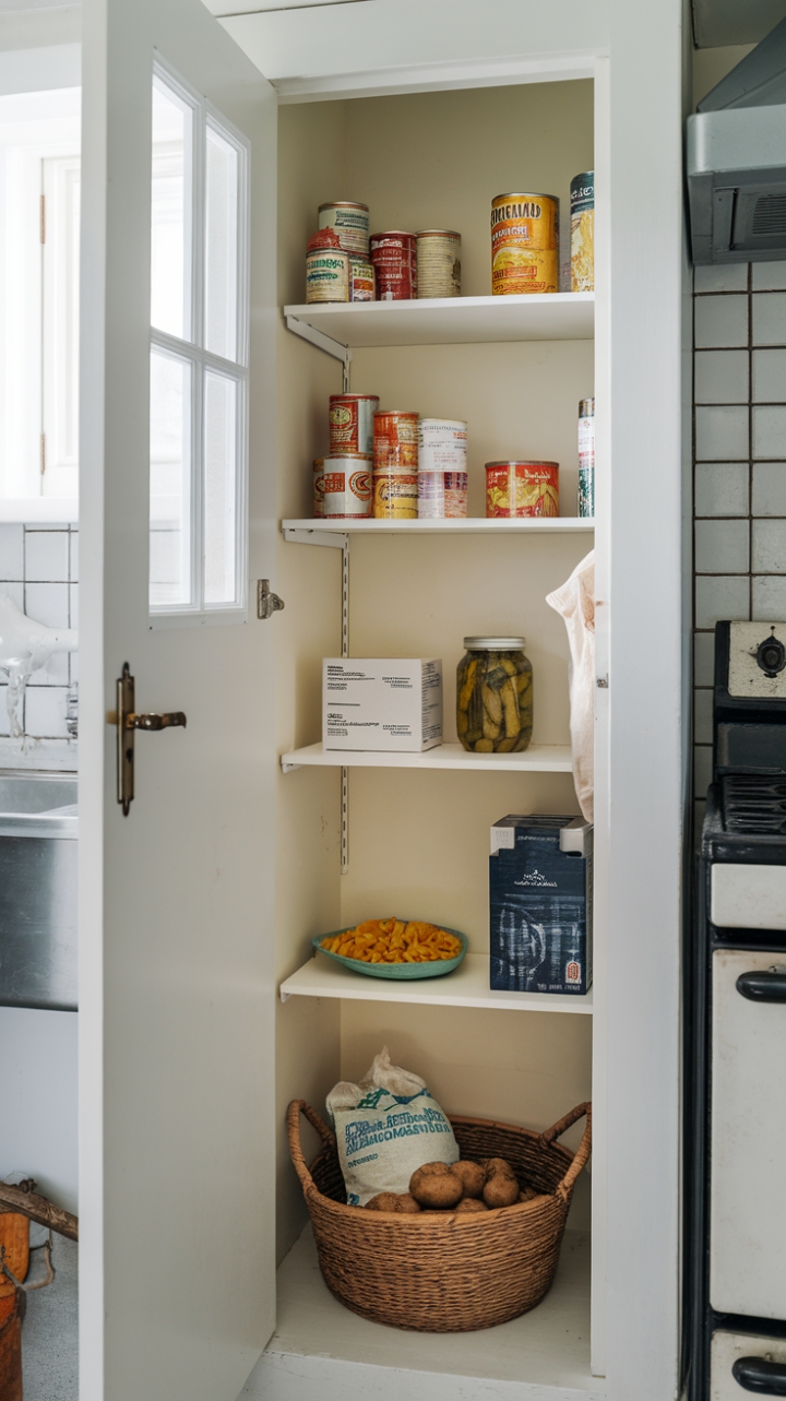 Bright and Cozy Kitchen Corner with Efficient Organization