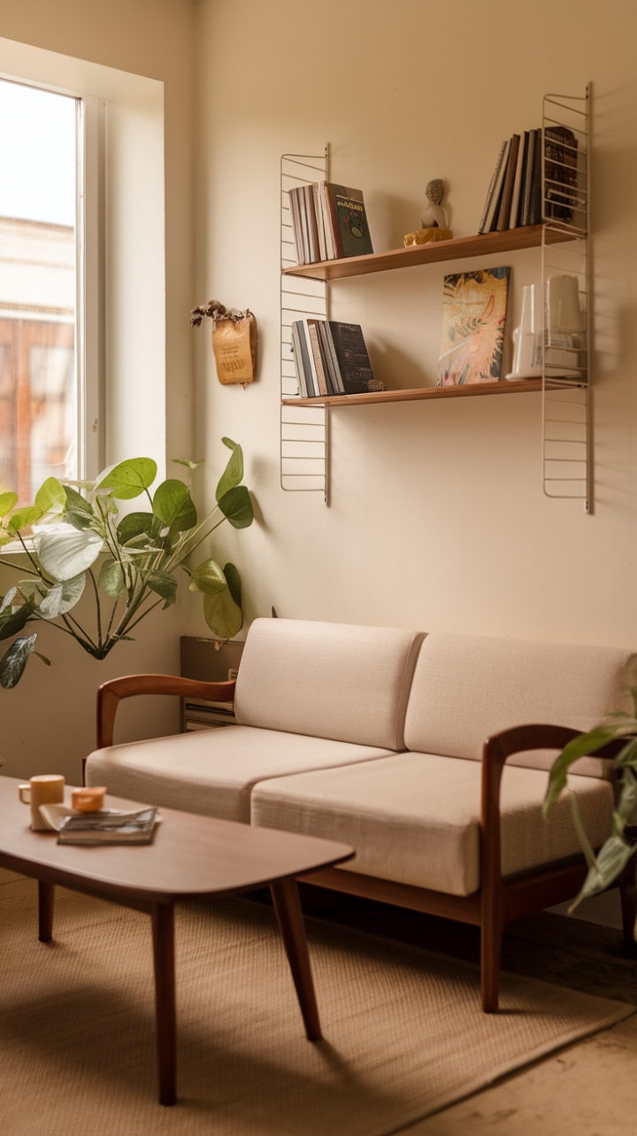 Cozy Charm: A Warm and Inviting Small Living Space