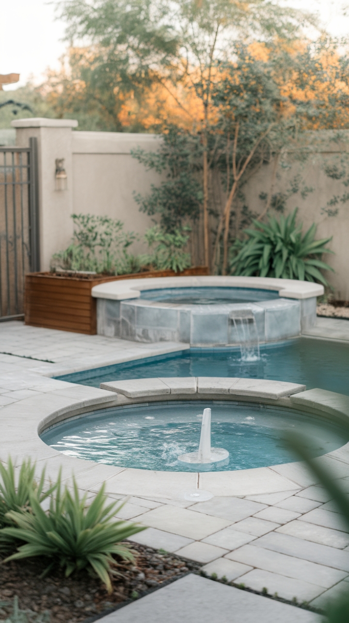 Serene Outdoor Sanctuary with Paver Patio and Greenery