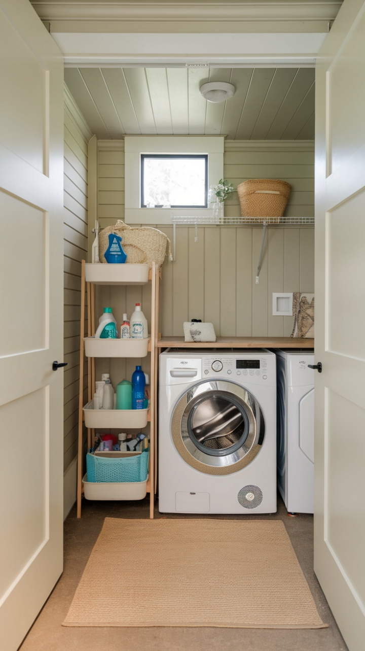 Charming and Practical: A Cozy Laundry Nook