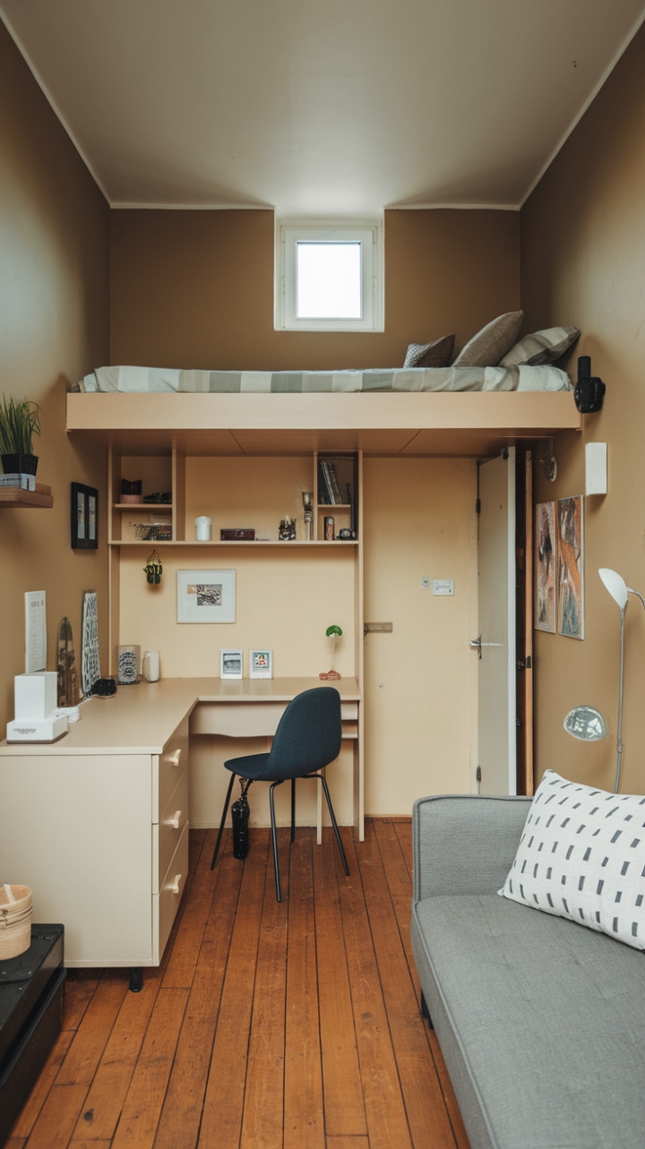 Cozy Elegance: Maximizing Style and Utility in a Small Apartment