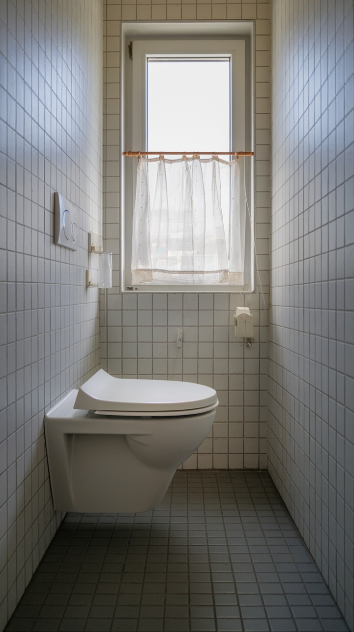 Compact Wall-Hung Toilet Maximizes Space and Warmth