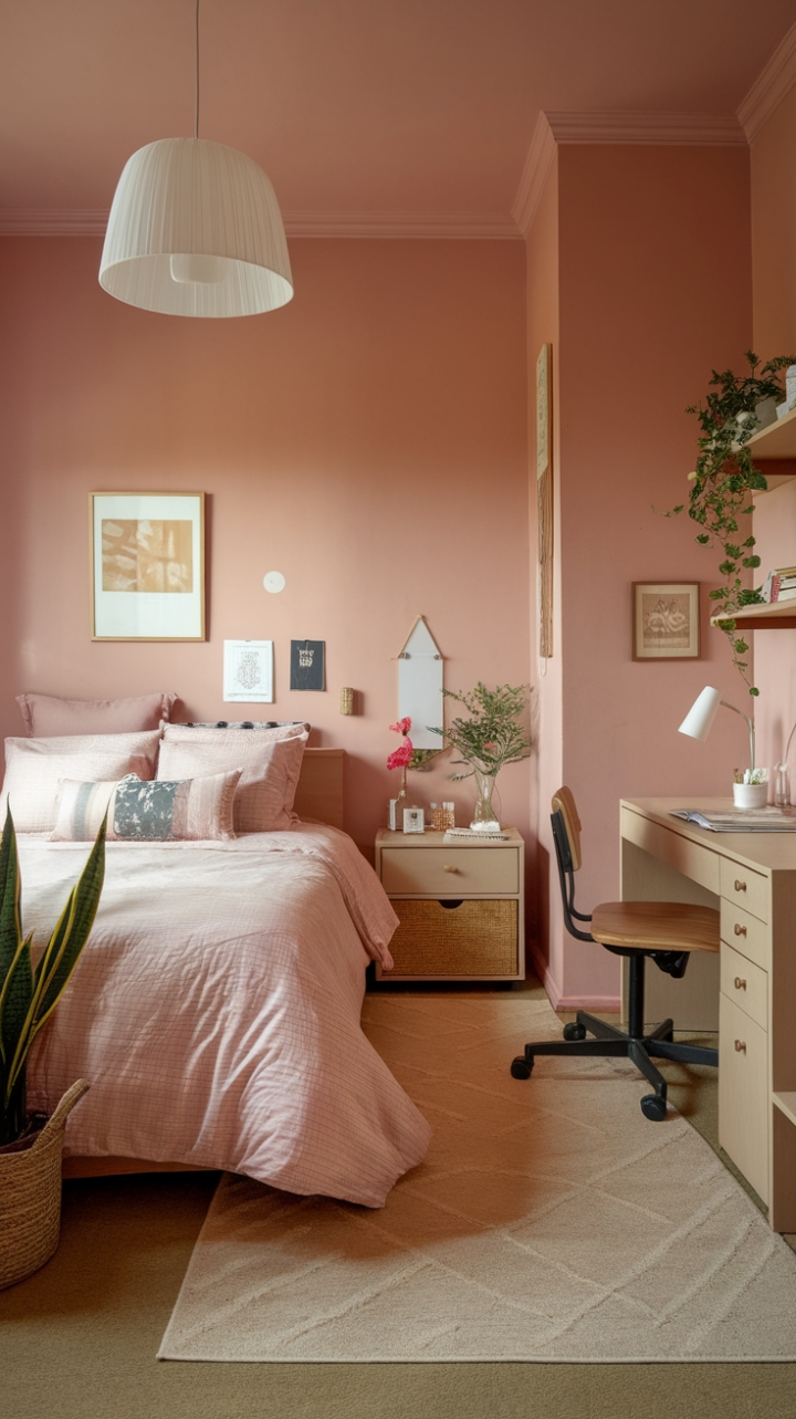 Charming Pink Retreat with Cozy Comforts