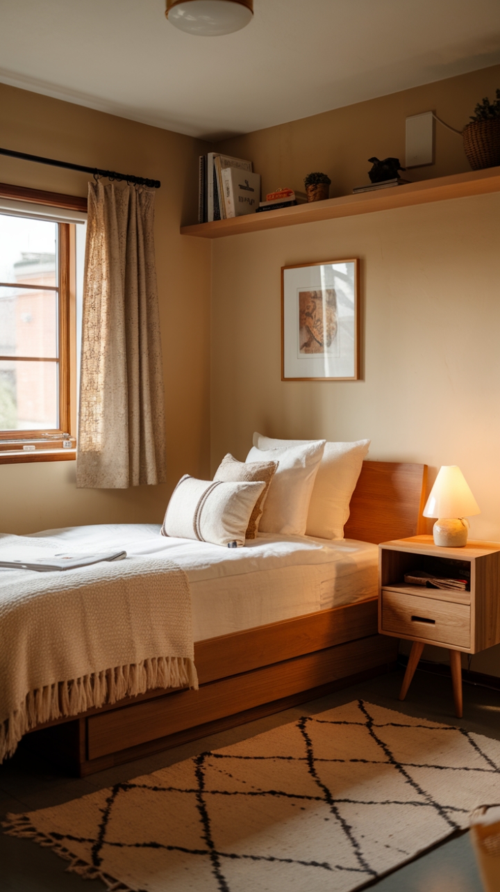 Serene Sanctuary: Embrace Cozy Living with Soft Textures and Warm Tones