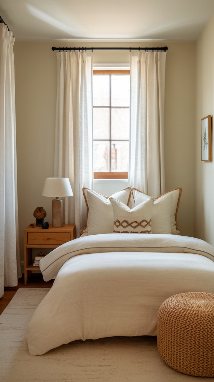 Cozy Charm: A Warm and Inviting Small Bedroom