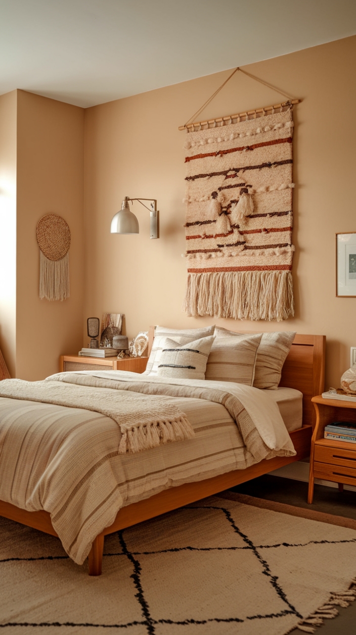 Cozy Beige Sanctuary with Warm Textures