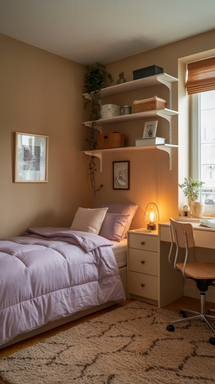 Warmth and Charm: A Cozy Small Bedroom Retreat