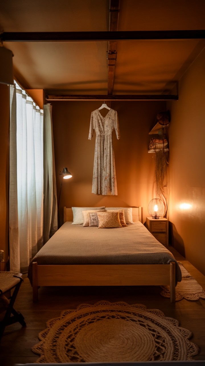 Rustic Charm: A Cozy Bedroom Retreat