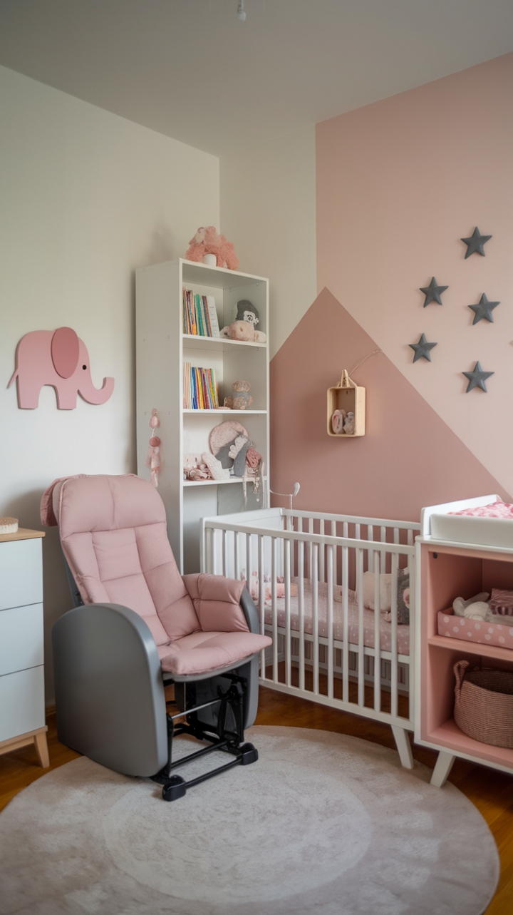 Whimsical Compact Nursery in Soft Tones