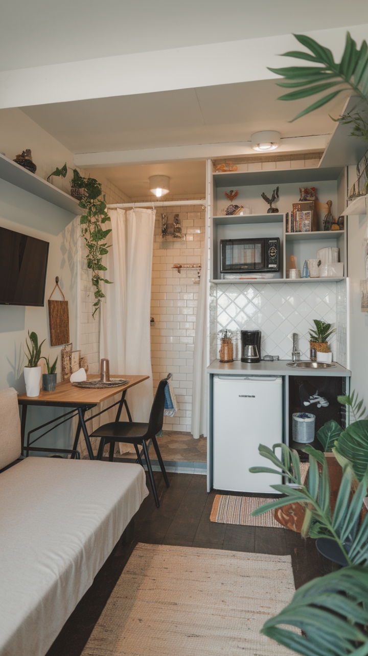 Smart Space: Cozy Micro-Apartment Maximizes Function and Style