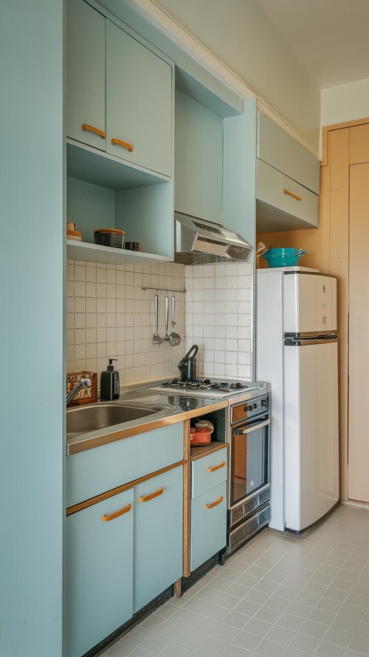 Stylish and Functional Space-Saving Kitchen