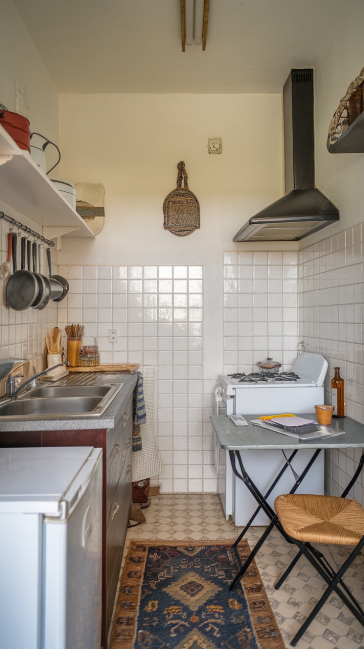 Cozy & Efficient: Maximizing Function in a Narrow Kitchen