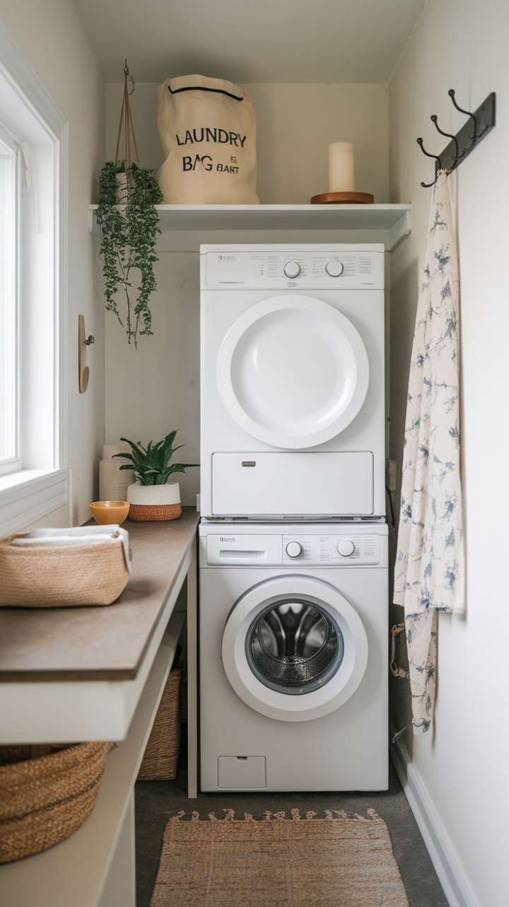 Chic and Compact: Elevate Your Laundry Nook with Style