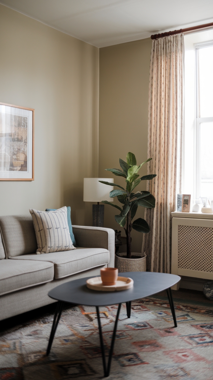 Bright and Cozy Small Living Room Design