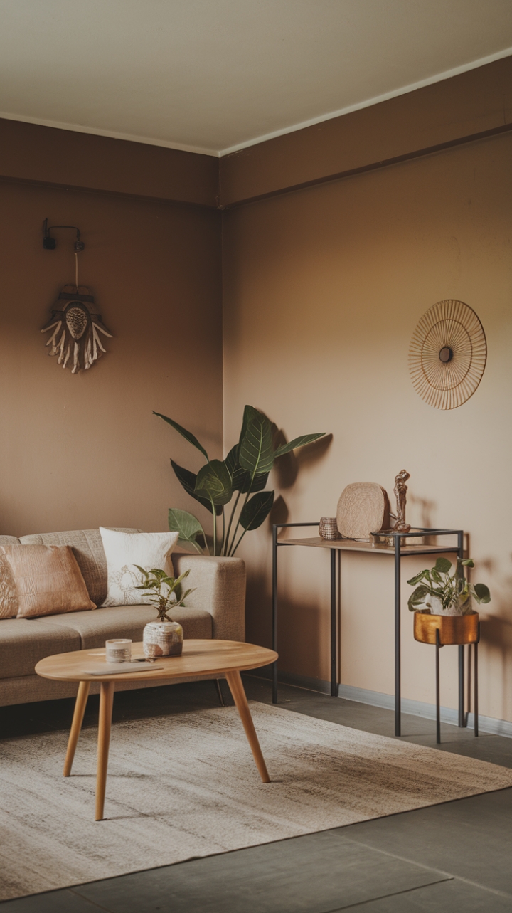Cozy Beige Haven: Stylish and Functional Small Space Design