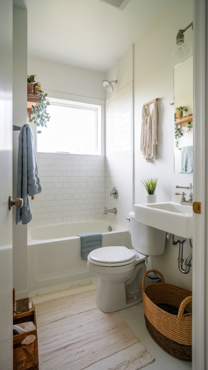 Efficient Elegance: A Small Bathroom with Big Style